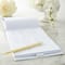 White & Gold Guest Book & Pen Set by Celebrate It™
